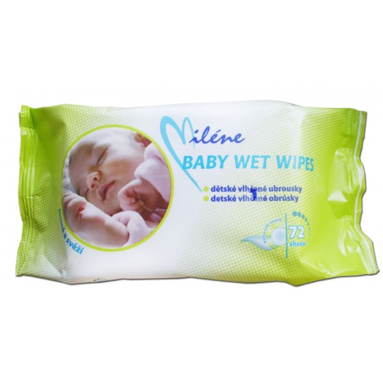 Detské vlhčené utierky MILENE 72ks