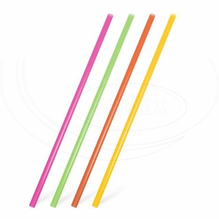 Slamky JUMBO neon O8mm x 25cm (150ks) REUSE, 24-25cm
