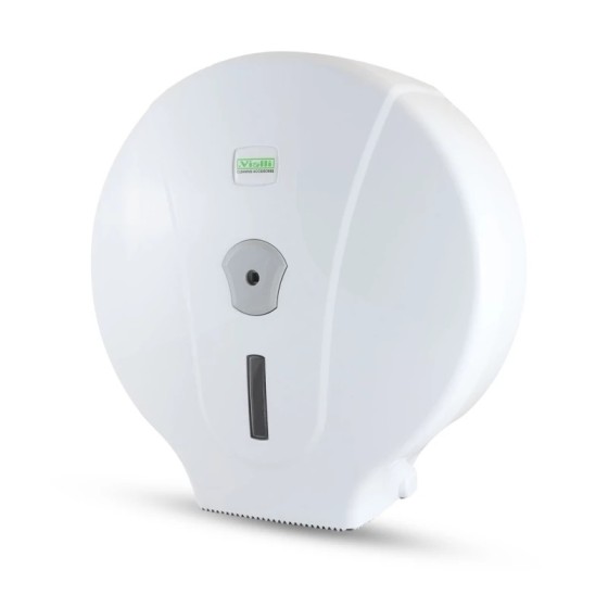 Zásobník na toaletný papier JUMBO 19cm, BIELY, 1ks