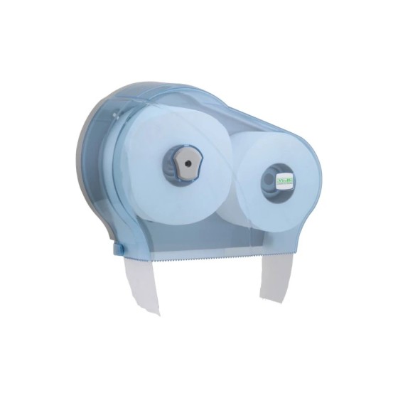 Zásobník na TP Jumbo DOUBLE MINI JUMBO, TRANSPARENTNÝ, 1ks