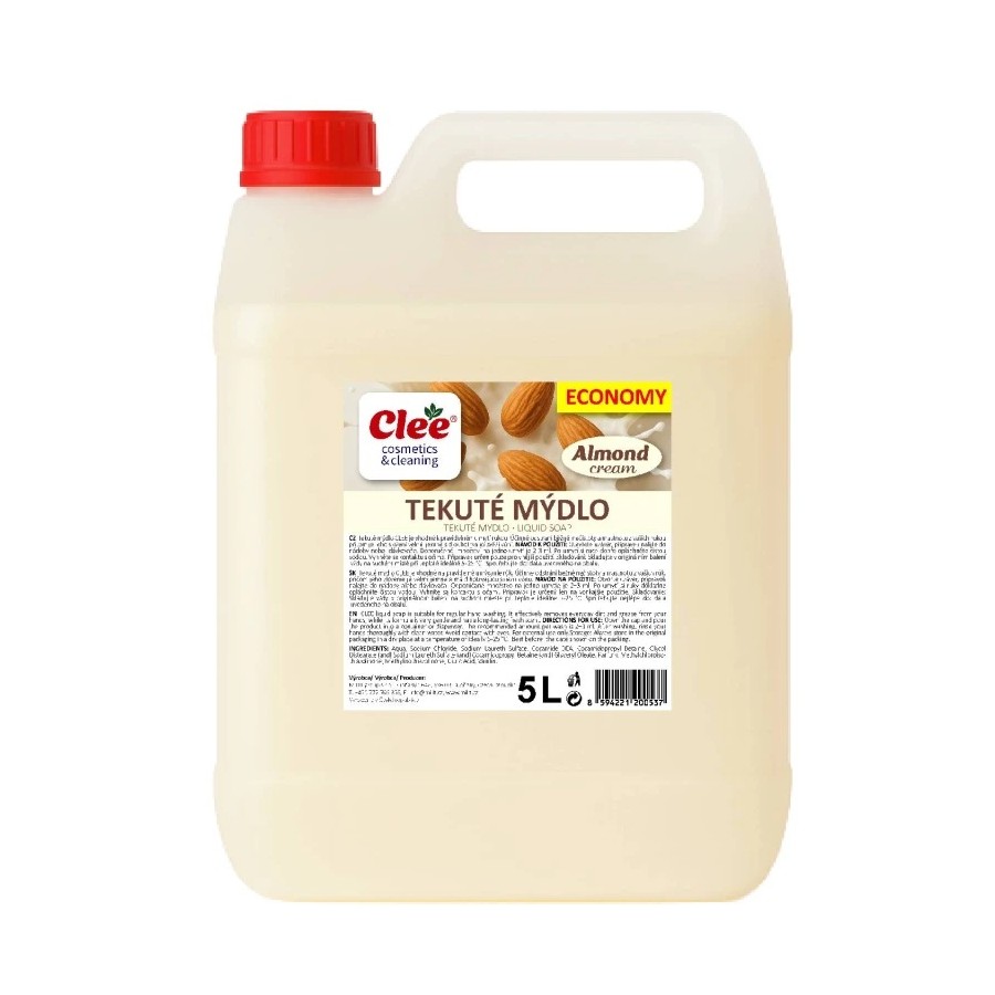 CLEE Tekuté mydlo ALMOND (mandľa) 5L