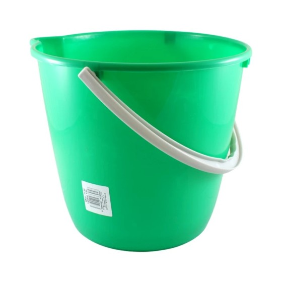 Plastové OKRÚHLE vedro 12L, ZELENÉ