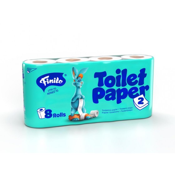 Toaletný papier FINITO ,2vr. 100% cel., 8ks/bal. 