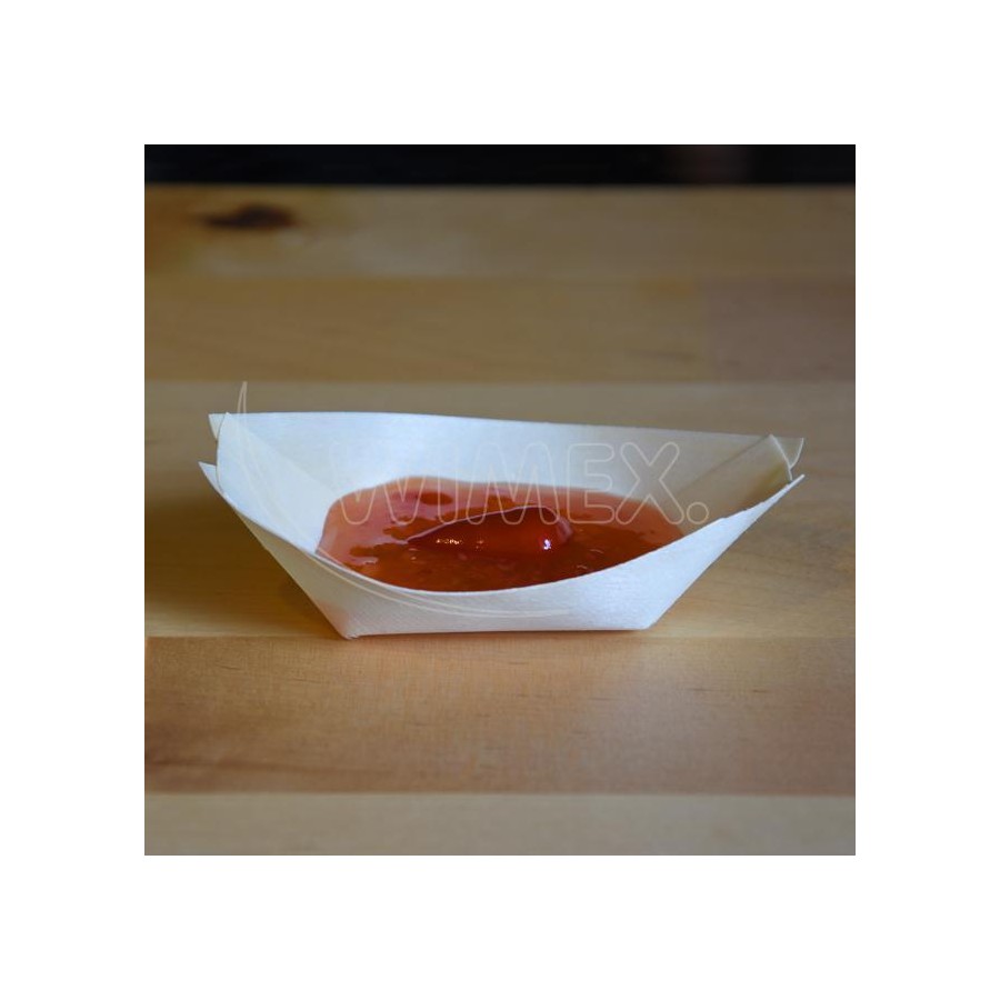 Fingerfood miska drevená lodička 8 x 5,5 cm 100 ks/bal.