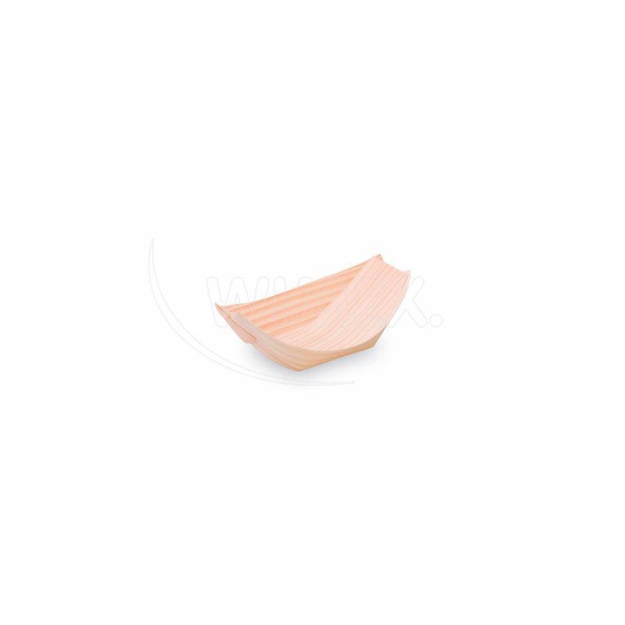 Fingerfood miska drevená lodička 11 x 7 cm 100 ks/bal.