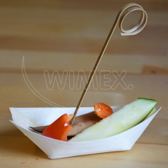 Fingerfood miska drevená lodička 13 x 8 cm 100 ks/bal.