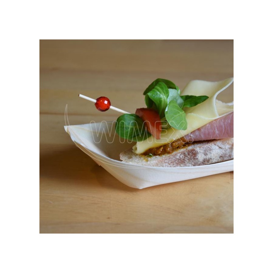Fingerfood miska drevená lodička 16,5 x 8,5 cm 100 ks/bal.