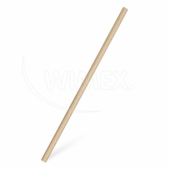 Papierové slamky JUMBO kraft 15 cm/8 mm 100ks/bal