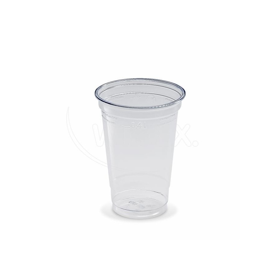 Plastový pohár PET 400ml, TRANSPARENTNÝ, 95mm, 50ks/bal