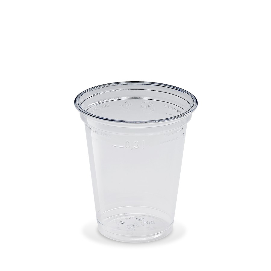 Plastový pohár PET 300ml, TRANSPARENTNÝ, 95mm, 50ks/bal