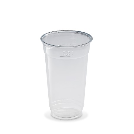 Plastový pohár PET 300ml, TRANSPARENTNÝ, 78mm, 50ks/bal