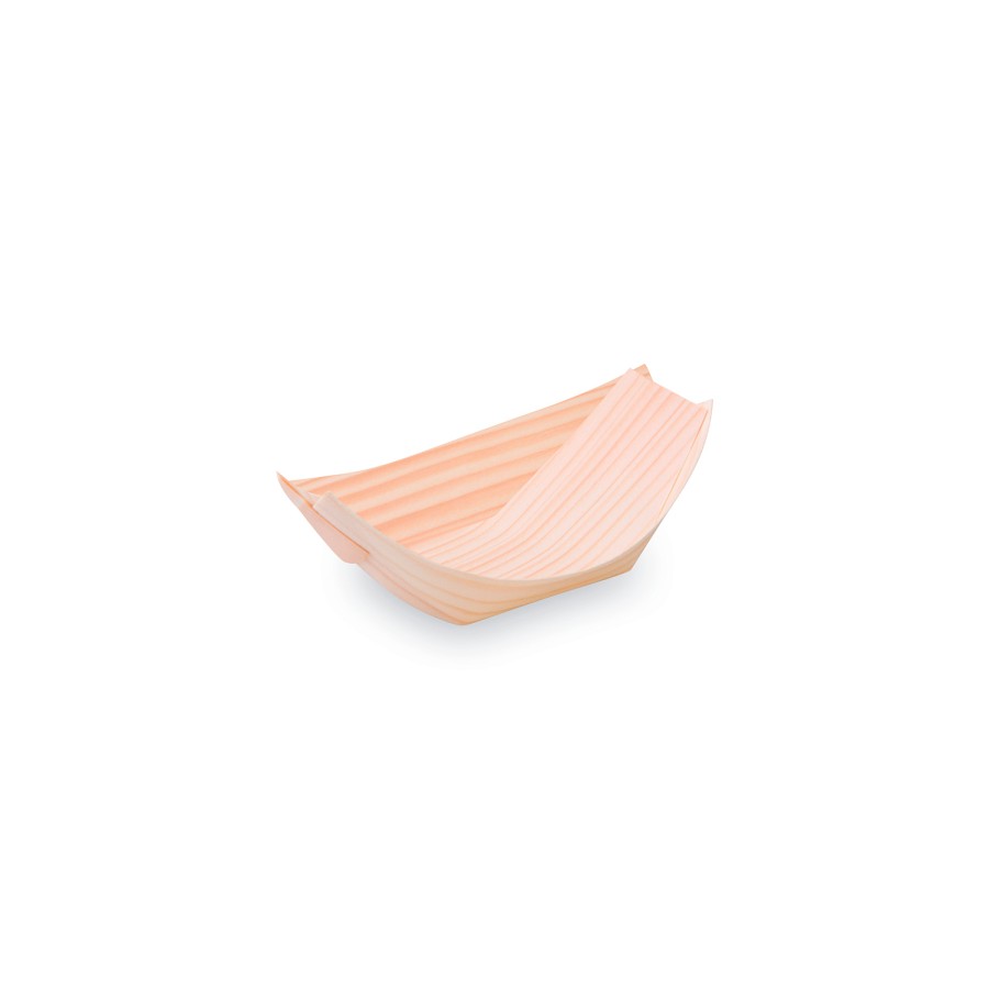 Fingerfood miska drevená lodička 11 x 7 cm 100 ks/bal.