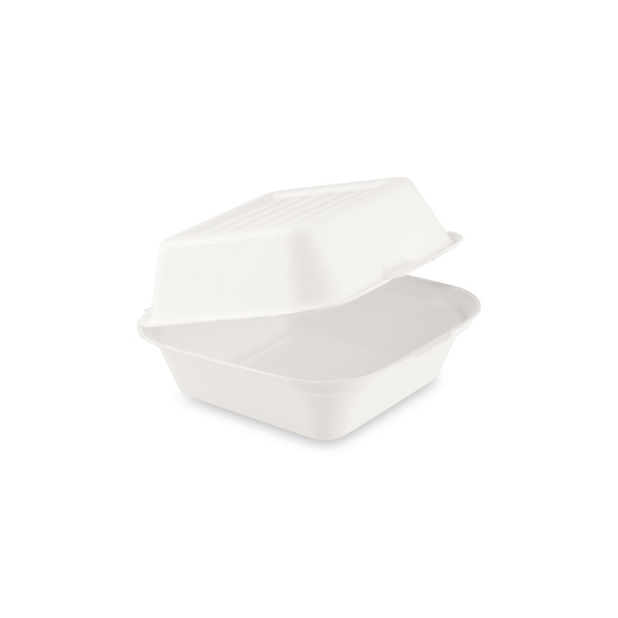 Ekologický box na hamburger 15,2 x 15 cm, cukrova trstina, 450ml, 50ks