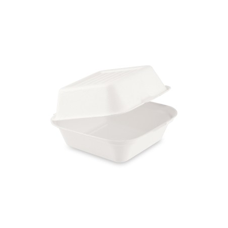 Ekologický box na hamburger 15,2 x 15 cm, cukrova trstina, 450ml, 50ks