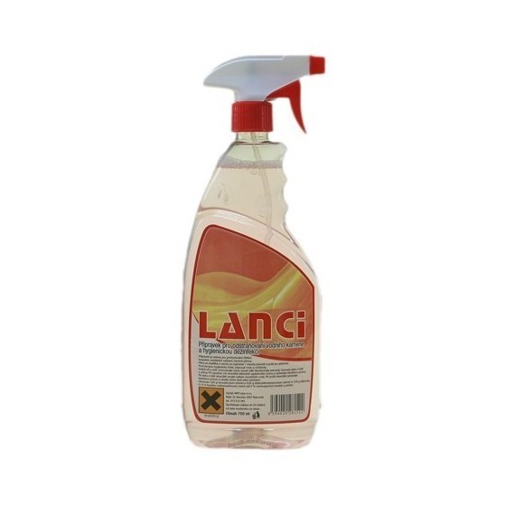 LANCI 750 ml PET flaša s rozprašovačom, profi prostriedok na odstraňovanie vodného kameňa